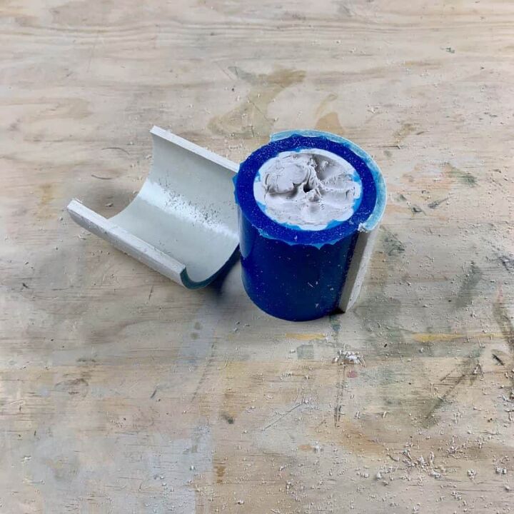 como fazer um molde de silicone para vasos de flores de concreto de pvc