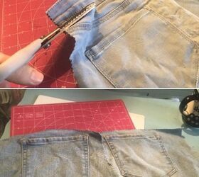 how to make a bedside pocket organizer from old jeans
