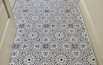 Stenciling a Tile Bathroom Floor