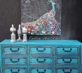 peacock inspired dresser