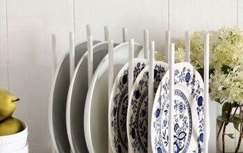 DIY Wood Plate Rack