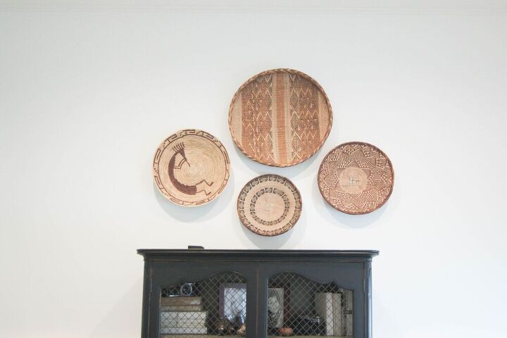 how to style and hang baskets on your wall