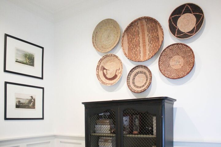 how to style and hang baskets on your wall