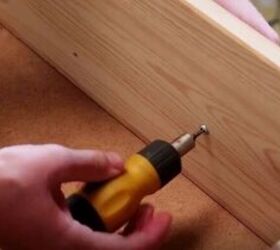turn a plain ikea rast dresser into a rustic farmhouse nightstand, Remove the Drawer Pulls