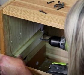 turn a plain ikea rast dresser into a rustic farmhouse nightstand, DIY IKEA Hack