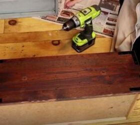 turn a plain ikea rast dresser into a rustic farmhouse nightstand, Add L Brackets