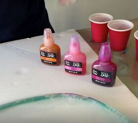 designer cupcake stand, Add Alcohol Ink
