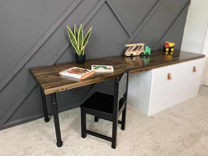 s 14 beautiful diy desk ideas to help you create an at home workspace, DIY Kids Desk