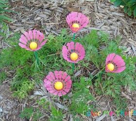 Repurposed Badminton Birdie Flowers