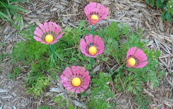Repurposed Badminton Birdie Flowers