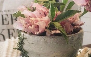 Joint Compound Flower Pot Makeover