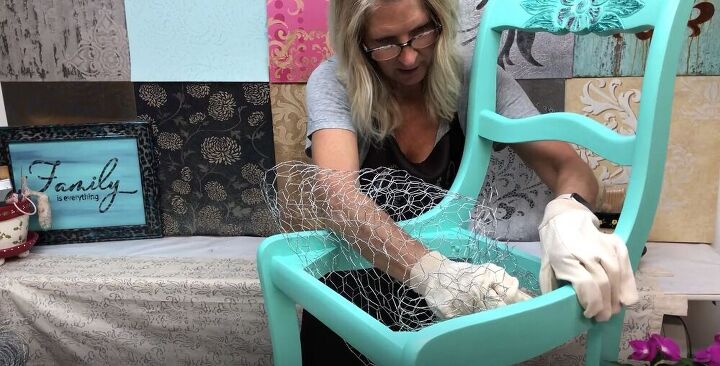 chair planter, Mold the Chicken Wire