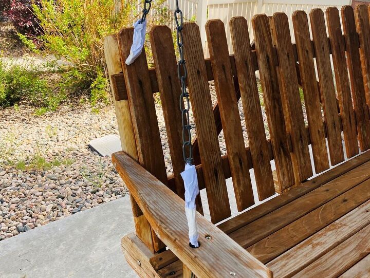 easy porch swing makeover