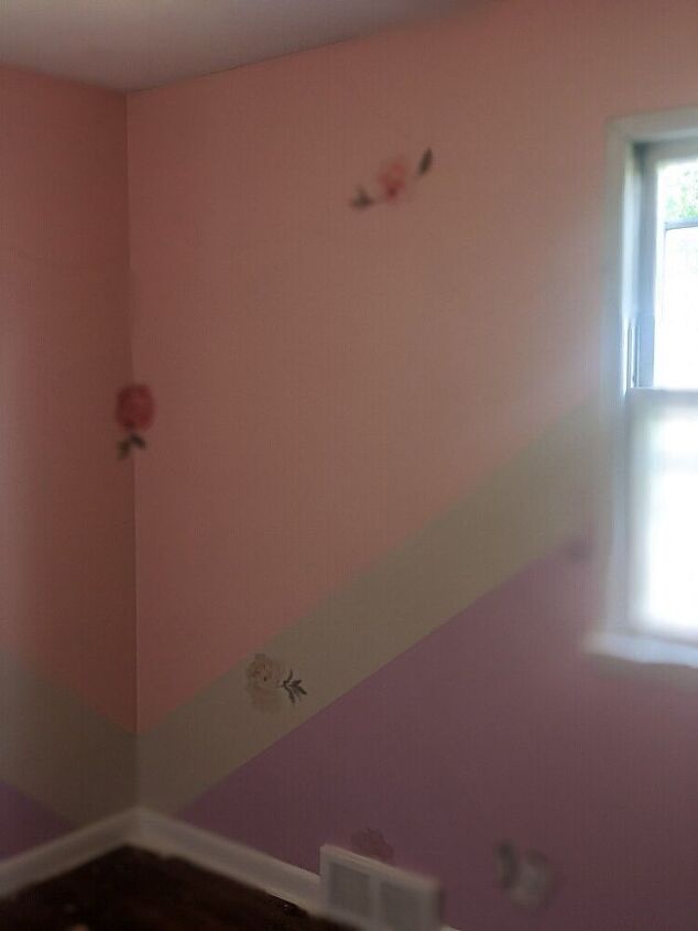 pleasantly pastel painted room, Adding decals