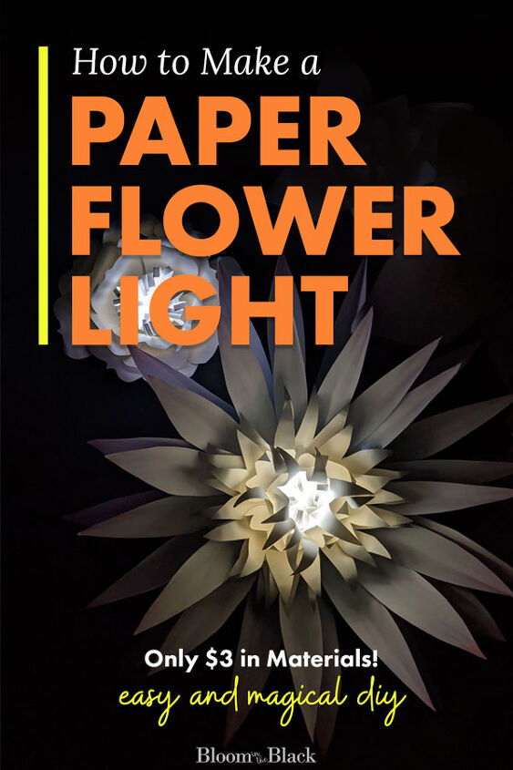 lanterna de flores de papel diy apenas 3 materiais