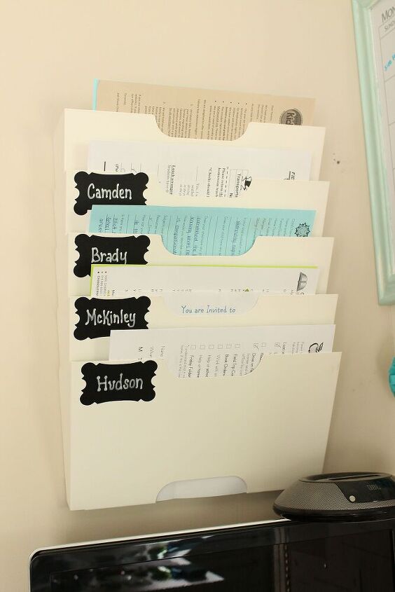 s 28 easy organizing ideas to keep you sane throughout the school year, Back to School Paper Organization