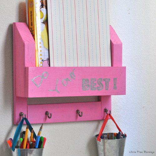 s 28 easy organizing ideas to keep you sane throughout the school year, DIY Desk Organizer and Homework Station