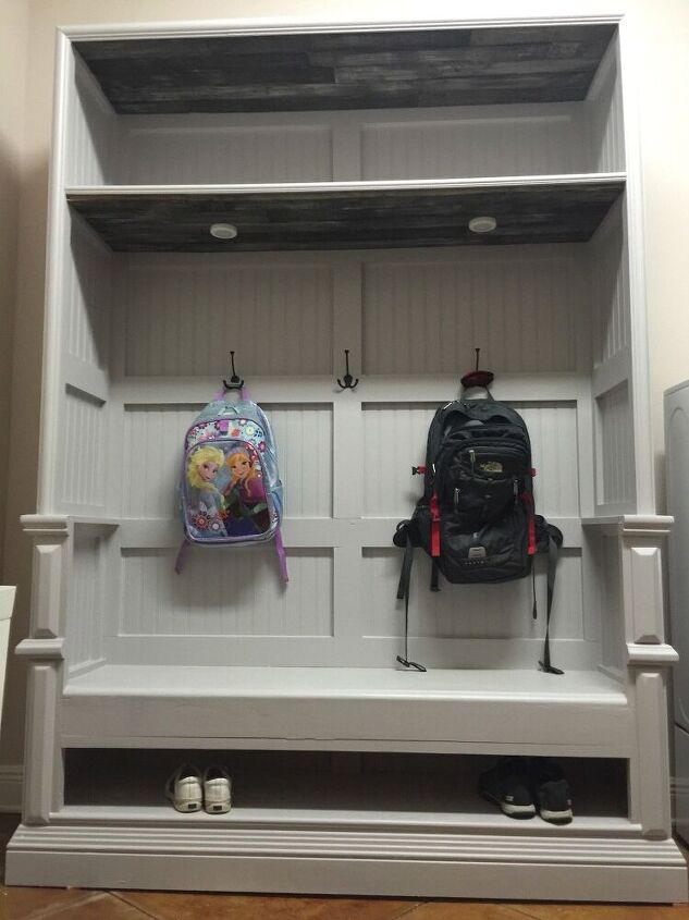 s 28 easy organizing ideas to keep you sane throughout the school year, How to Repurpose a Dresser to a Mudroom Hutch