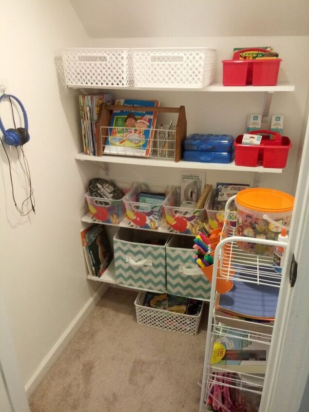 s 28 easy organizing ideas to keep you sane throughout the school year, Create Organize a Home School Station