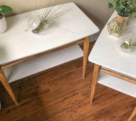 mcm accent table upcycle