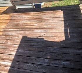 side stepping stained deck, Adding colored stain