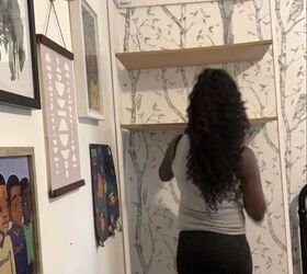 This mom hangs 3 shelves in her son's bedroom for a clever upgrade