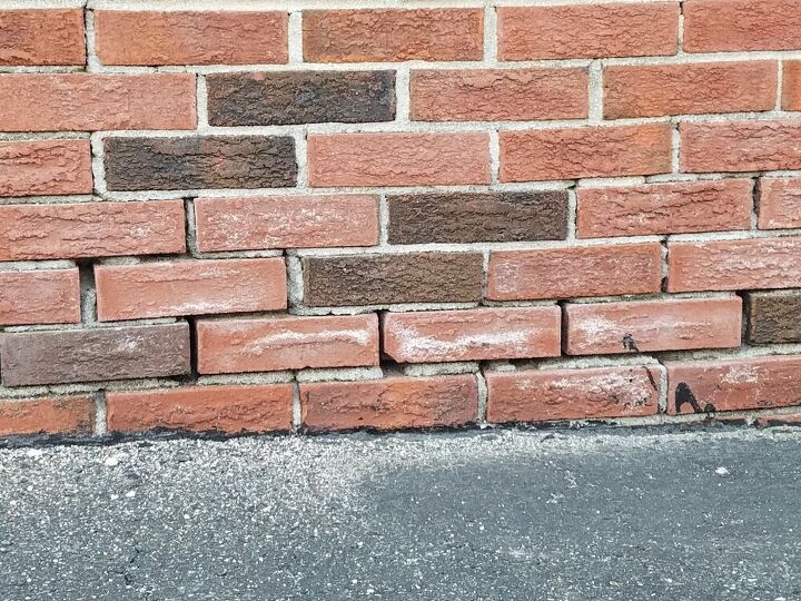 q how do i go about fixing spaces in between brick