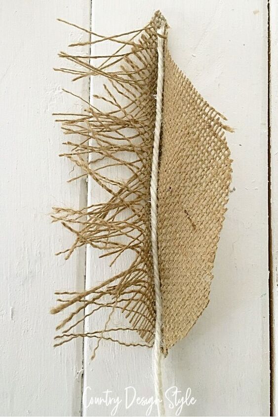 arpillera diy craft feather