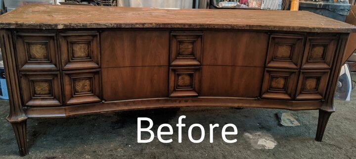 15 shocking makeovers that ll make you rethink your old furniture, How To Transform An Outdated Cabinet Into A Bright Sunflower Beauty