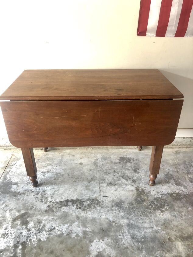 15 shocking makeovers that ll make you rethink your old furniture, Drop Leaf Table ReDo