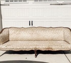 15 shocking makeovers that ll make you rethink your old furniture, Deconstructed Couch Tutorial