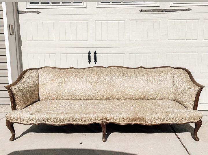 15 shocking makeovers that ll make you rethink your old furniture, Deconstructed Couch Tutorial