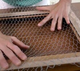 If you don't have space for houseplants, cover a frame in chicken wire