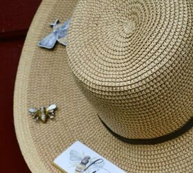 Use an apron and a hat to make your front door look so charming