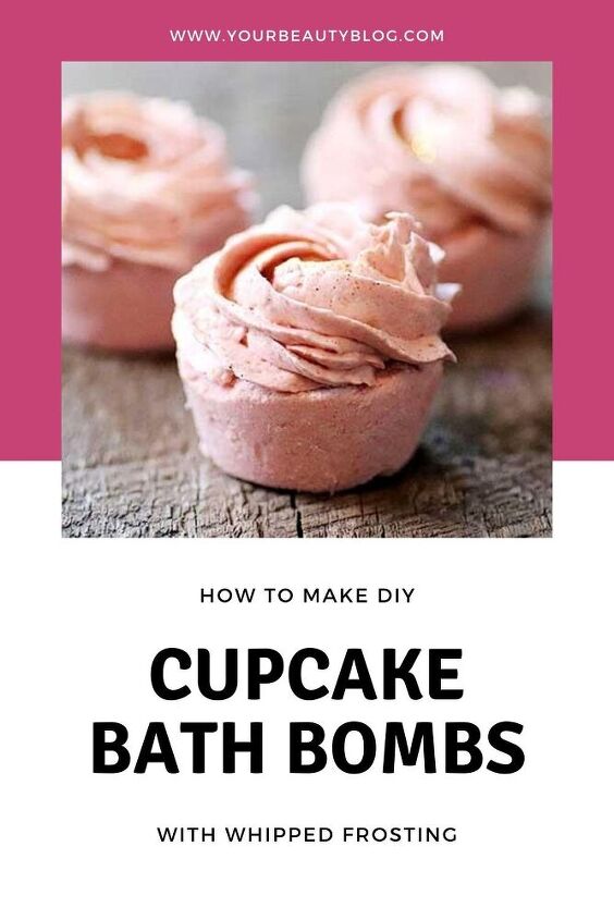 bombas de banho de cupcake