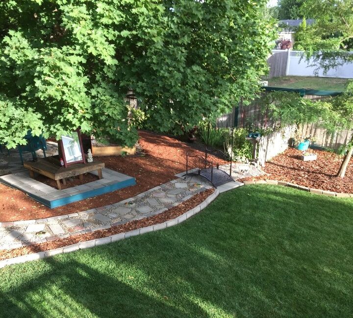 reutilice ladrillos para hacer un patio
