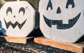 Scrap Wood Jack-O-Lanterns