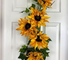 make a sunflower swag