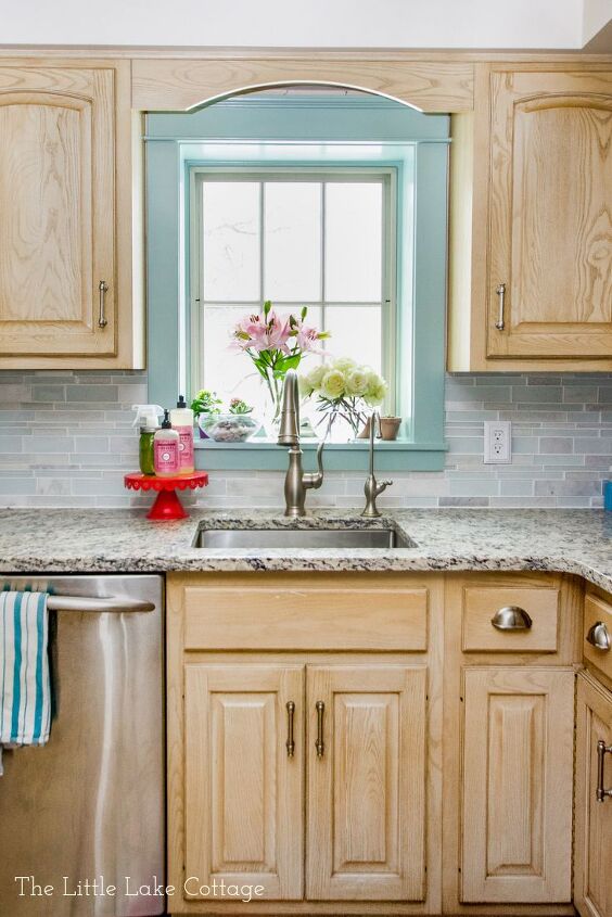 18 maneiras de pintar sua casa para torn la mais bonita, Peitoril de cozinha pintado