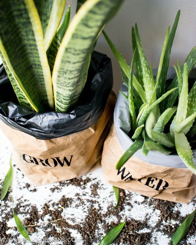 s 8 reasons why you shouldn t throw out your brown paper bags, Waterproof Paper Bag Planters