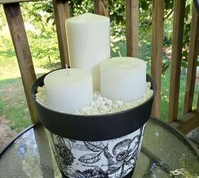 Repurposed Flower Pot Using Napkins