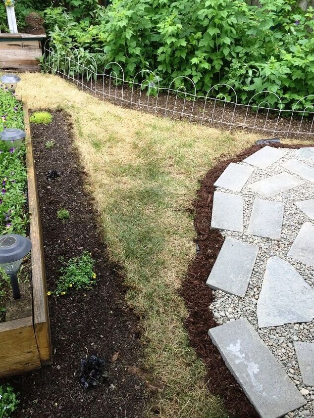 why i added mulch on top of my grass