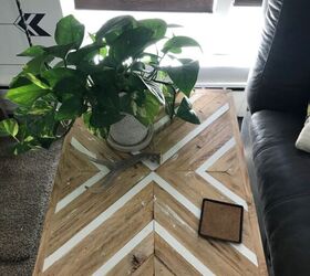 Wood Inlay End Table