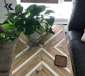 wood inlay end table