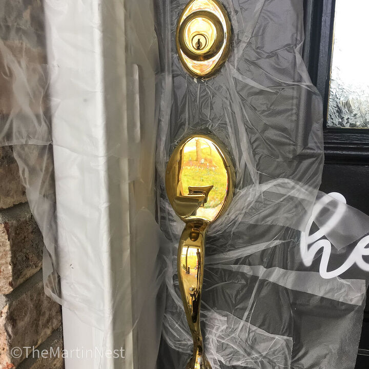 actualizacin de los herrajes de la puerta delantera con pintura en aerosol