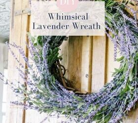 diy whimsical lavender wreath