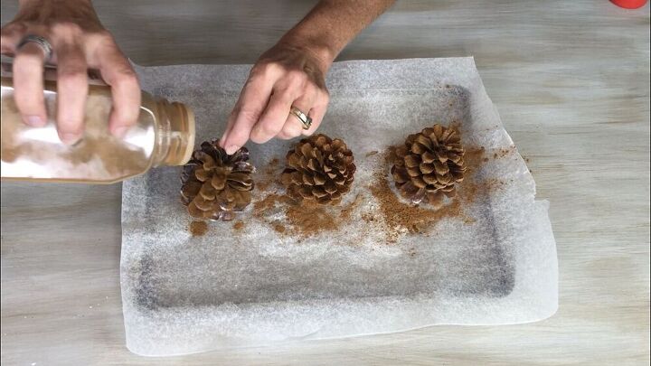 how to make cinnamon pine cones