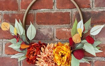DIY Fall Hoop Wreath