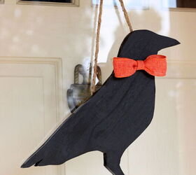 DIY Crow Fall Door Decor