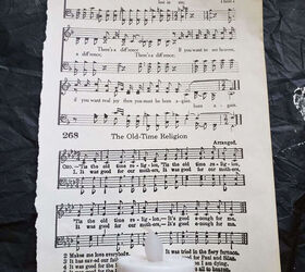 hymnal page candles